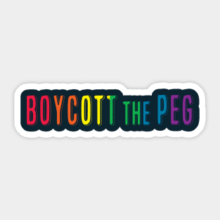 BOYCOTT the PEG Sticker